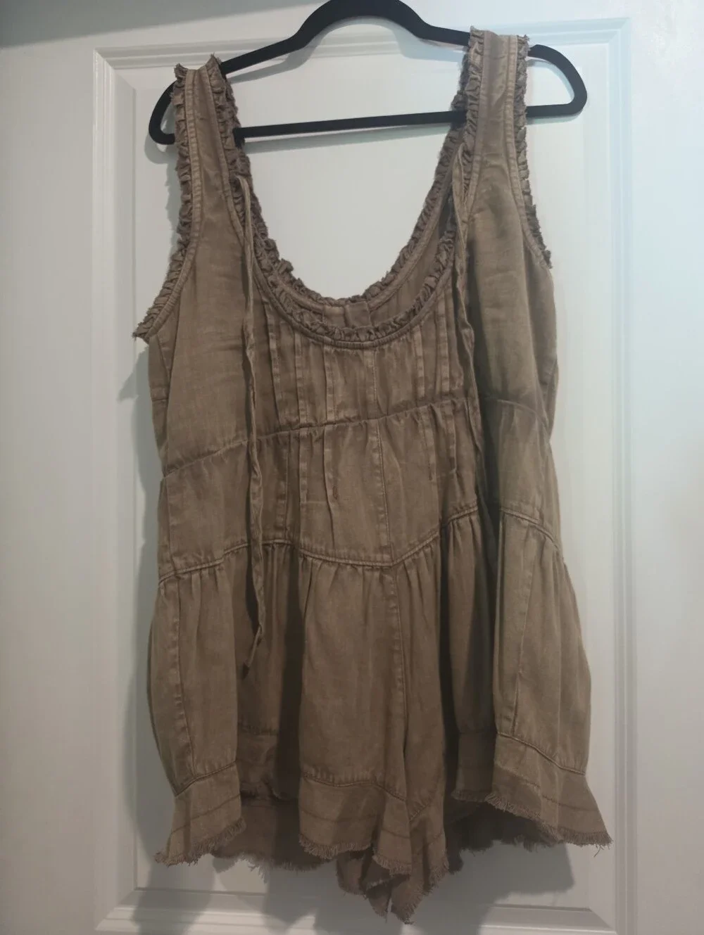 Free People Tiered Sleevless Romper